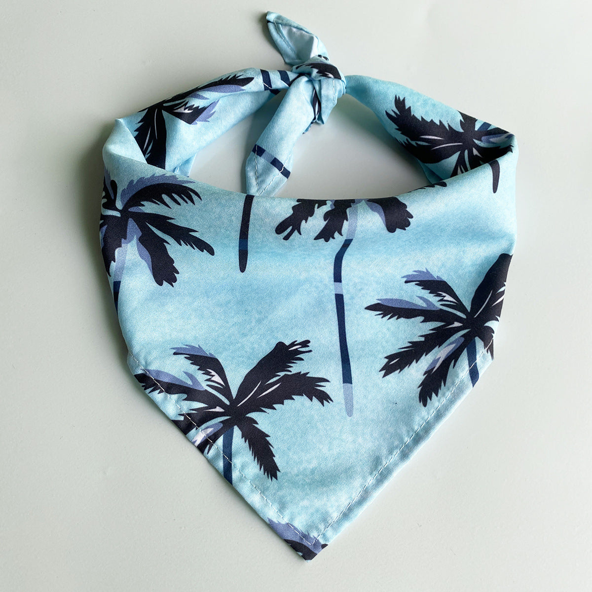 単層プリント犬猫用三角タオル