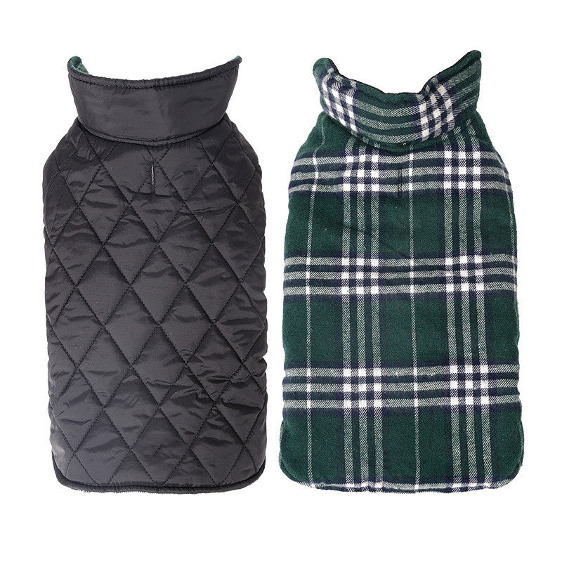 工場直販 防水リバーシブル格子柄ペット犬用スーツジャケット ペット犬用服 スポット
