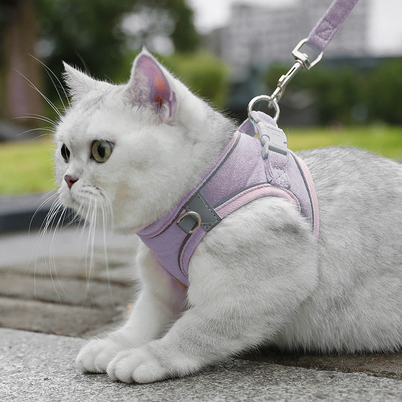 おしゃれな小型犬用ベストハーネスリードセット
