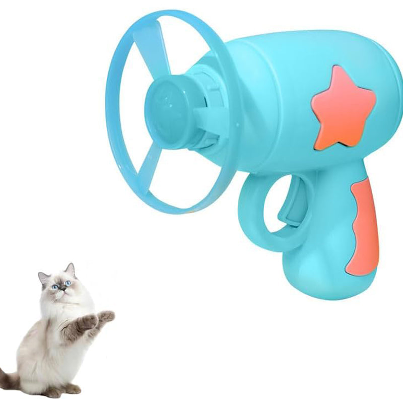 室内猫用インタラクティブ猫おもちゃ 猫おもちゃ銃 回転式面白い猫おもちゃ