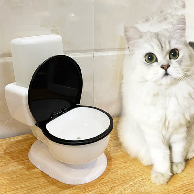 おしゃれで面白いペット用猫トイレ型給水器
