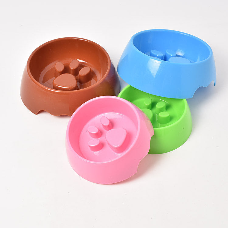 ペット用品 犬用早食い防止皿 スローフードボウル 厚手プラスチック