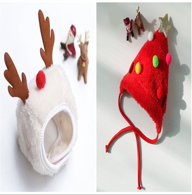 犬 猫 ペット クリスマスハット よだれかけ ポメラニアン 秋冬用衣類