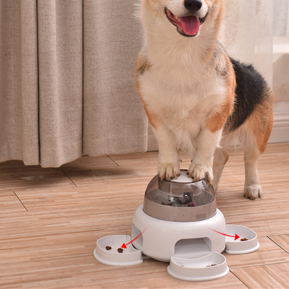 犬用プレス漏れフードフィーダー 自動ペットフィーダー