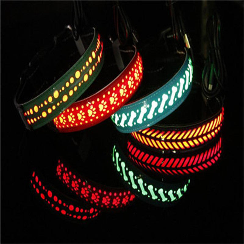 LEDライト首輪 ペット用首輪