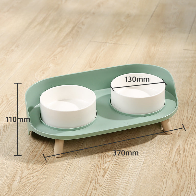 ペットボウル 傾斜 ダブルボウル 猫用 首保護 犬用水飲み器 フードボウル 調整可能 こぼれ防止 猫用給餌器 ペット用品