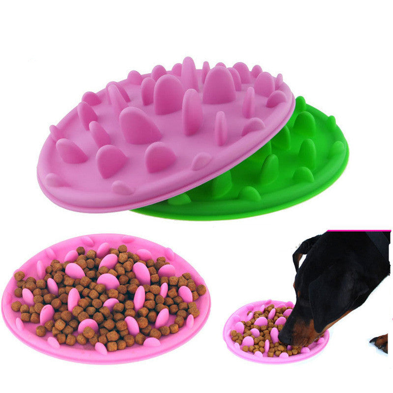 犬用早食い防止シリコン製ペットボウル