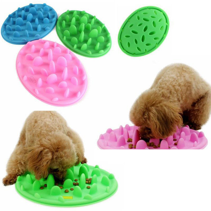 犬用早食い防止シリコン製ペットボウル