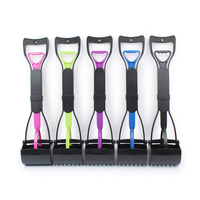 長い柄の猫犬用トイレ拾い器・クランプ