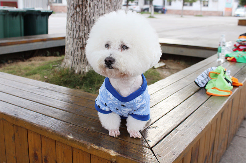 犬服 春夏服 キャラクタープリントTシャツ テディビションペットコスチューム ペットハロウィン服卸売