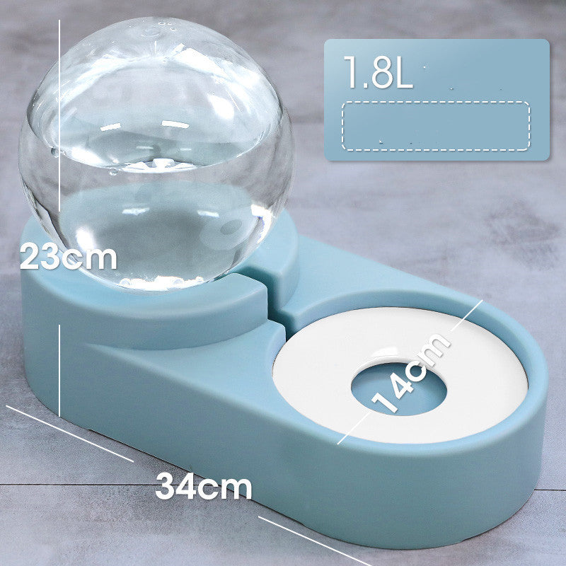 新製品 バブルボール ペット用給水器 犬猫兼用 自動給餌器 1.8L 子猫用 飲水ボウル 給餌コンテナ