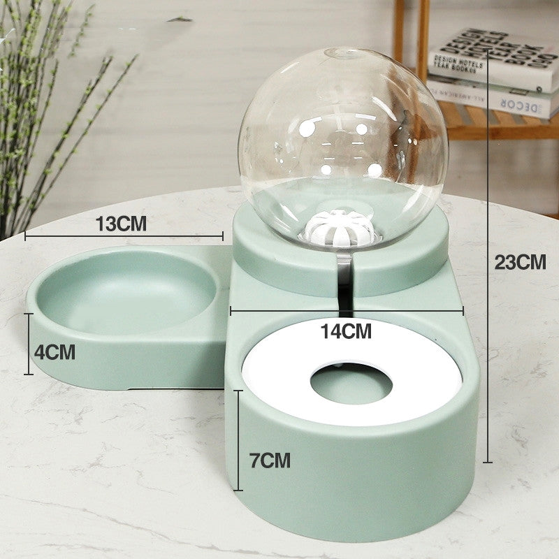 新製品 バブルボール ペット用給水器 犬猫兼用 自動給餌器 1.8L 子猫用 飲水ボウル 給餌コンテナ
