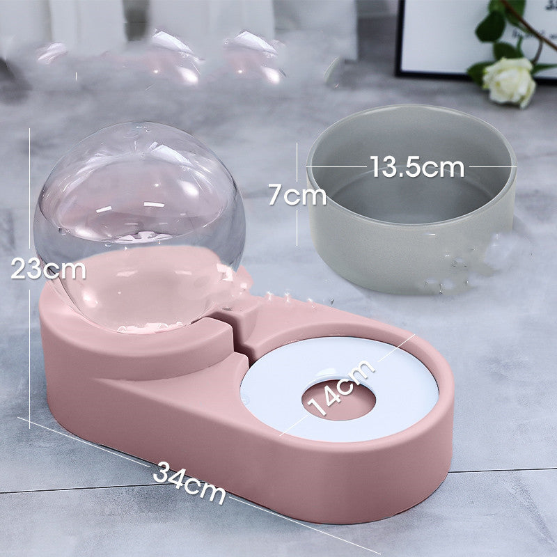 新製品 バブルボール ペット用給水器 犬猫兼用 自動給餌器 1.8L 子猫用 飲水ボウル 給餌コンテナ