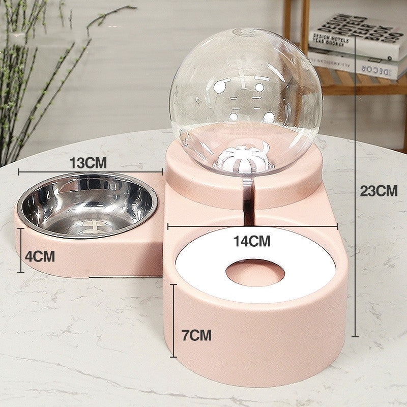 新製品 バブルボール ペット用給水器 犬猫兼用 自動給餌器 1.8L 子猫用 飲水ボウル 給餌コンテナ
