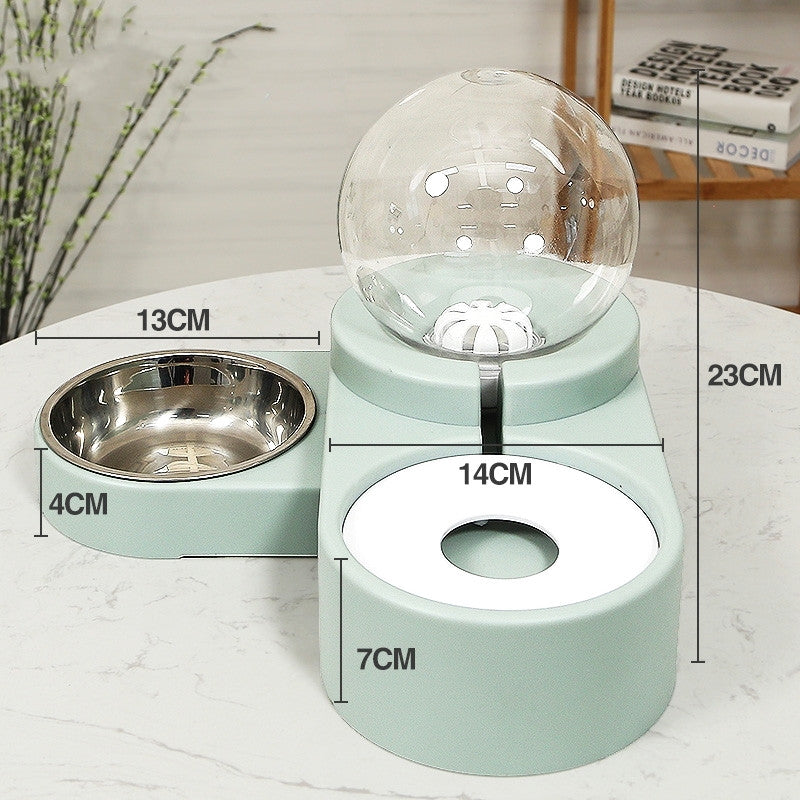 新製品 バブルボール ペット用給水器 犬猫兼用 自動給餌器 1.8L 子猫用 飲水ボウル 給餌コンテナ