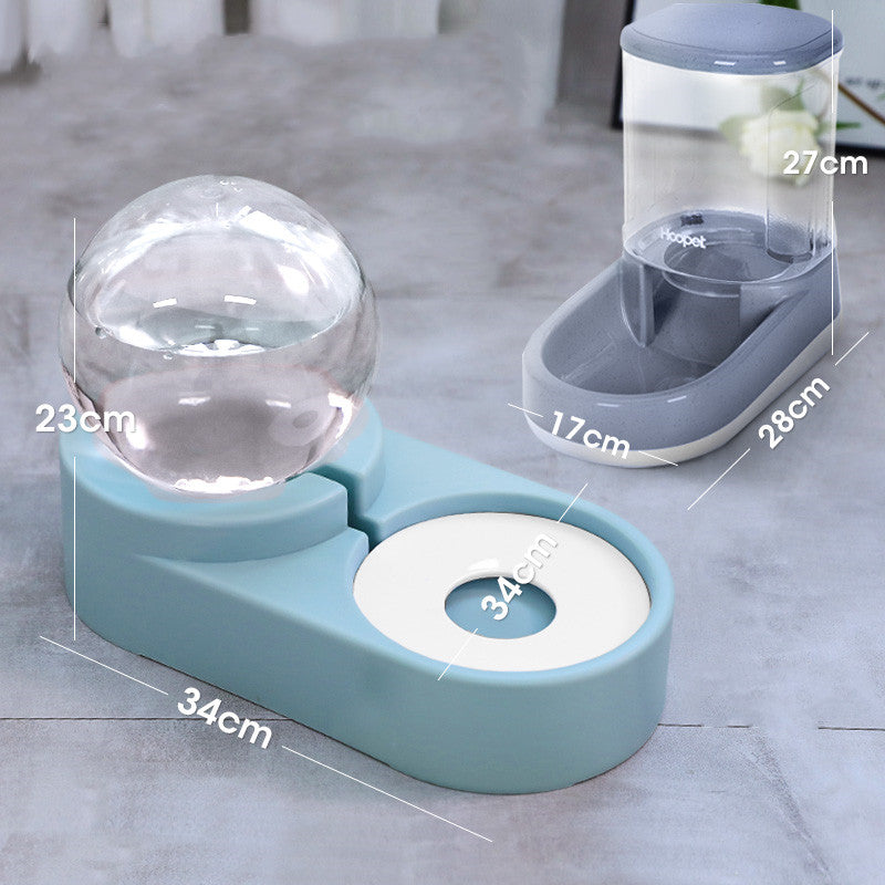 新製品 バブルボール ペット用給水器 犬猫兼用 自動給餌器 1.8L 子猫用 飲水ボウル 給餌コンテナ