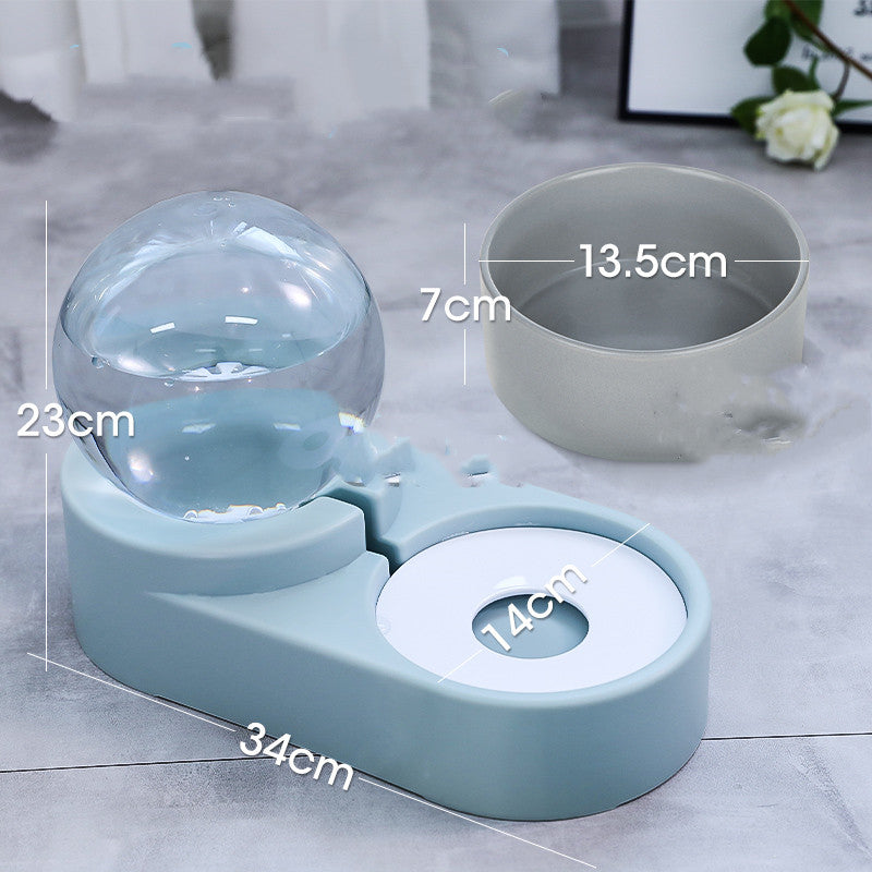 新製品 バブルボール ペット用給水器 犬猫兼用 自動給餌器 1.8L 子猫用 飲水ボウル 給餌コンテナ