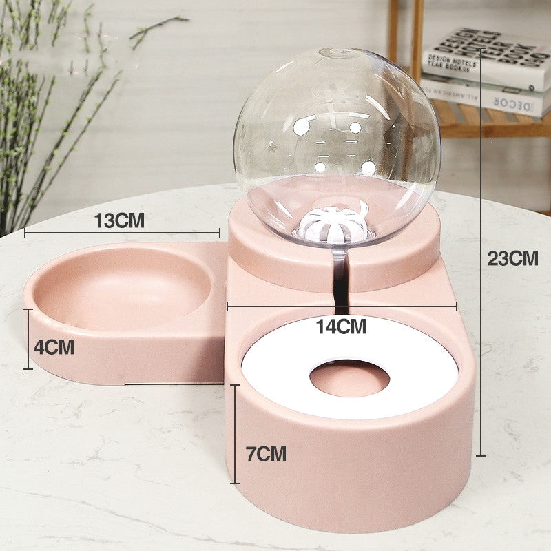 新製品 バブルボール ペット用給水器 犬猫兼用 自動給餌器 1.8L 子猫用 飲水ボウル 給餌コンテナ