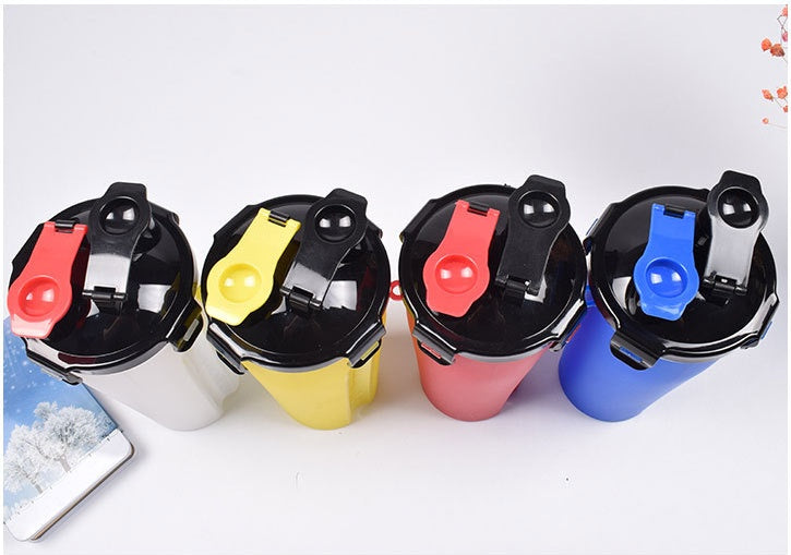 プッシュ式 子犬 猫用 携帯トラベル給餌ボウル ドリンクウォータージャグカップ ディスペンサー