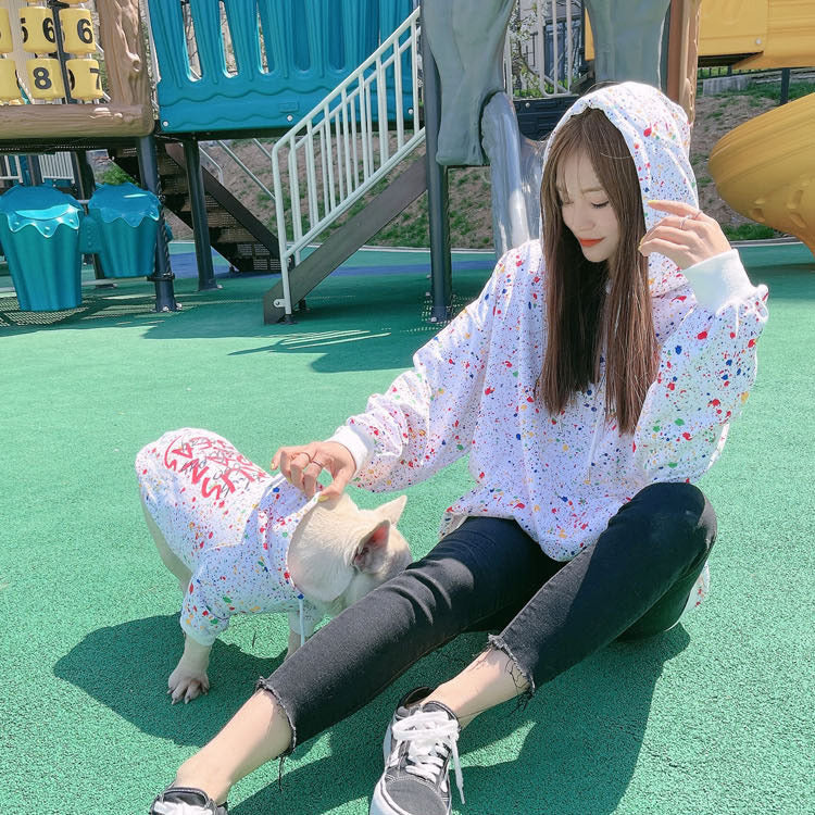 新商品 親子ペアルック ペット服 二足歩行 犬服