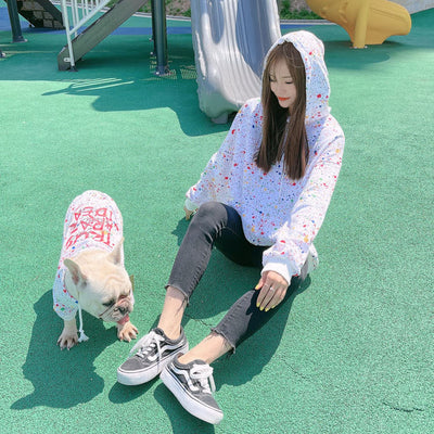 新商品 親子ペアルック ペット服 二足歩行 犬服