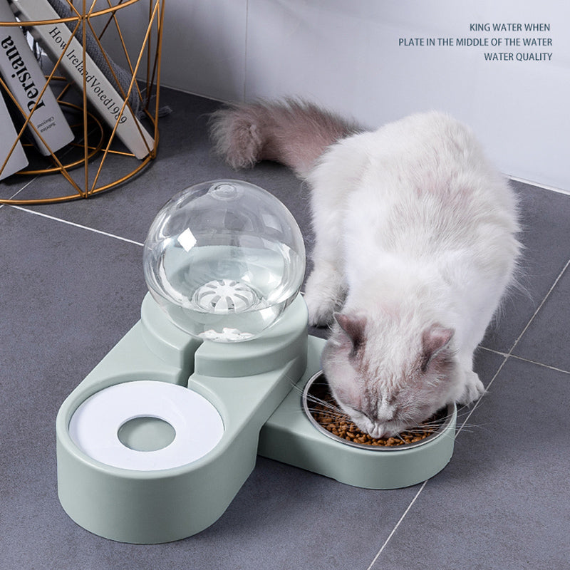 新製品 バブルボール ペット用給水器 犬猫兼用 自動給餌器 1.8L 子猫用 飲水ボウル 給餌コンテナ
