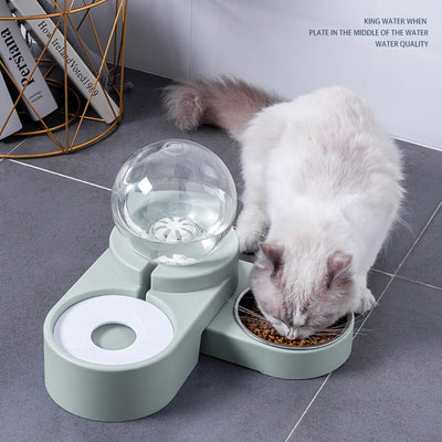 新製品 バブルボール ペット用給水器 犬猫兼用 自動給餌器 1.8L 子猫用 飲水ボウル 給餌コンテナ