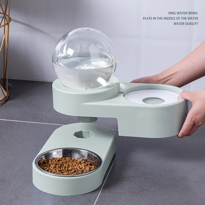 新製品 バブルボール ペット用給水器 犬猫兼用 自動給餌器 1.8L 子猫用 飲水ボウル 給餌コンテナ