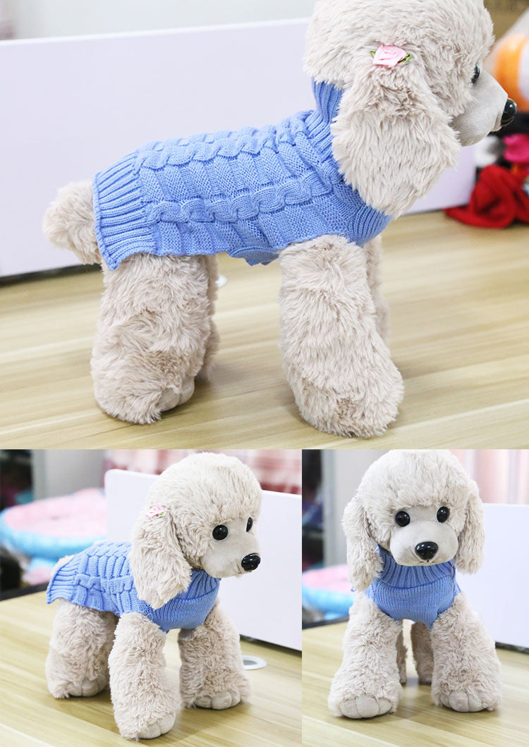 カシミアツイストロープペットセーター、犬服、ペット用品
