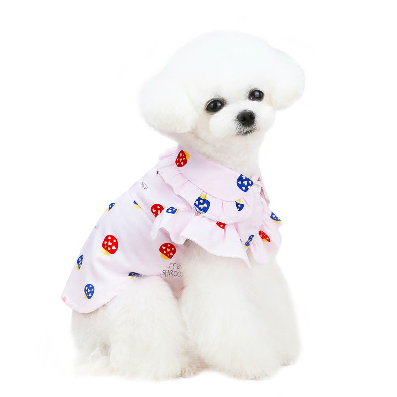 ペット服 子犬服 薄手 ペット服 テディ犬猫服 春
