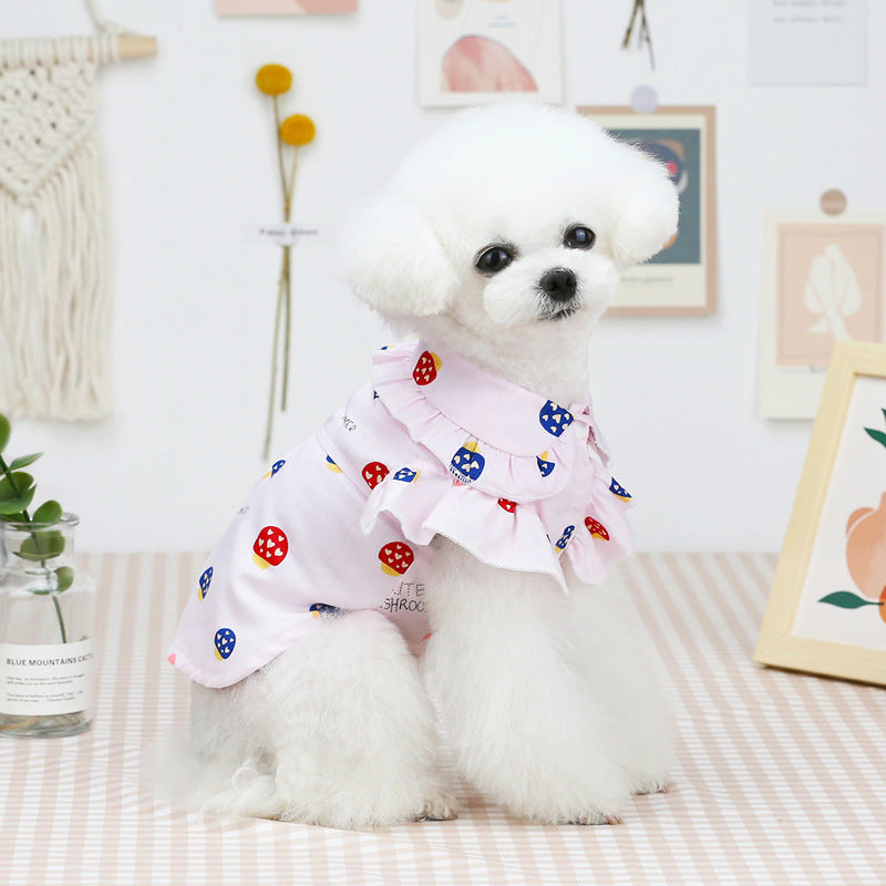 ペット服 子犬服 薄手 ペット服 テディ犬猫服 春