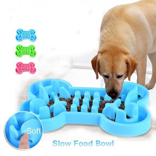 ペット用スローフードフィーダー 早食い防止トラベルボウル