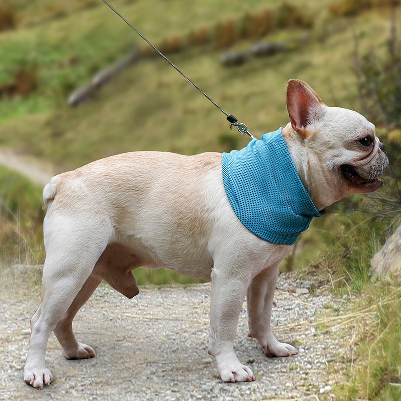 新商品 ひんやり 冷感 ペット用バンダナ 犬用スカーフ 夏用クールタオル ラップ 犬用首輪