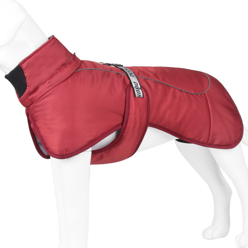 新作犬服 クロークスタイル 厚手で暖かいペット用保温服 反射素材で暖かさをキープ ペット用品