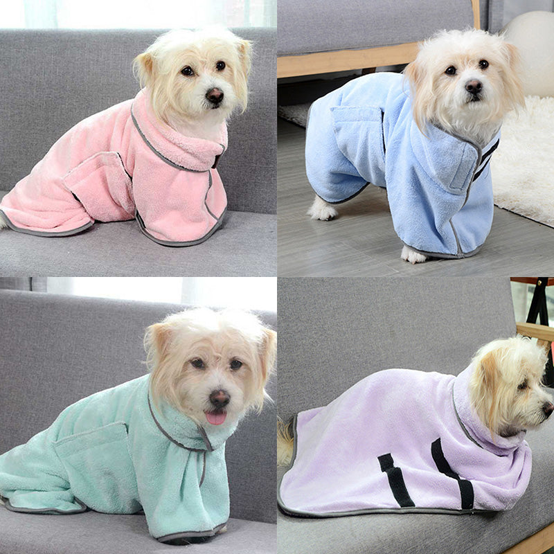速乾性ペット吸水タオル犬用バスローブ ペット犬用バスタオル 犬猫用マイクロファイバー吸水ペット乾燥タオル ペット用品