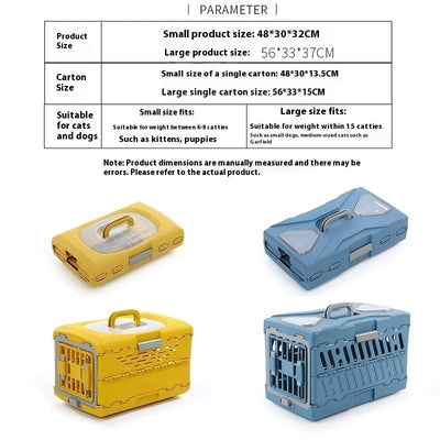 ファンペットポータブルフライトケース 折りたたみ式
