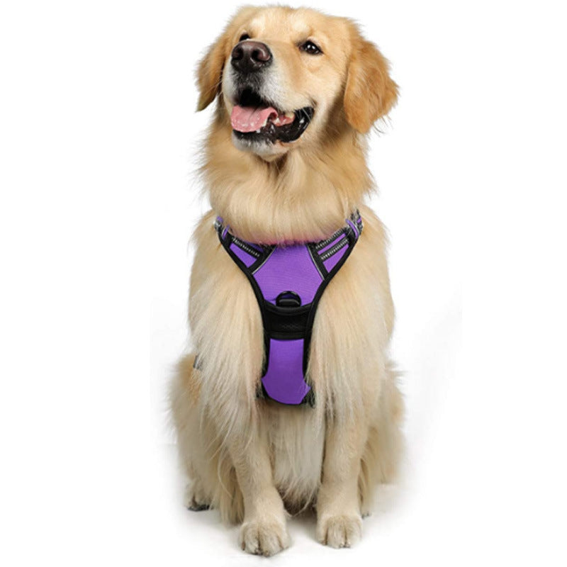 犬用手持ちリード付き反射ベスト