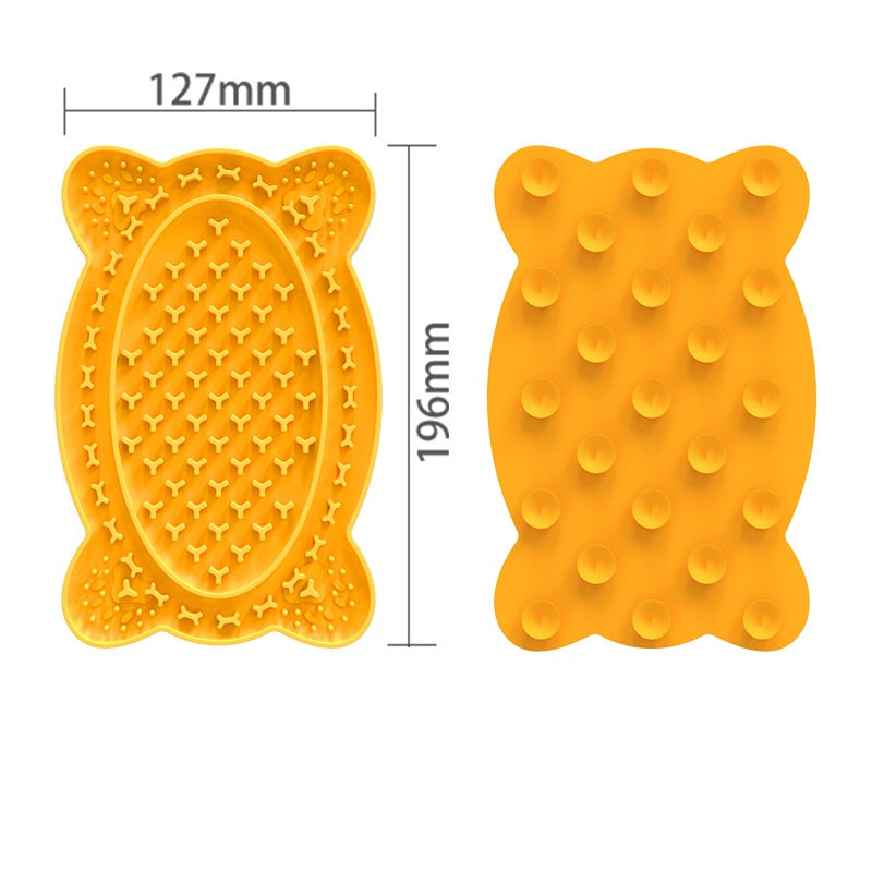 ペット用品 早食い防止トレイ 舐めマット ペットプレースマット