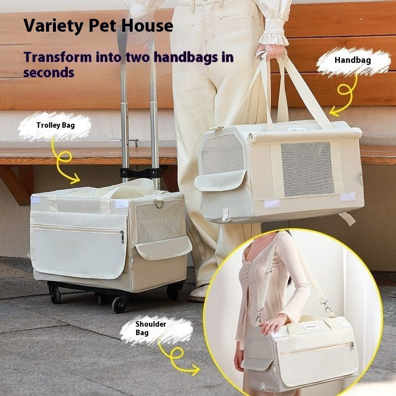 お出かけに便利な猫用ストレス軽減トラベルバッグ