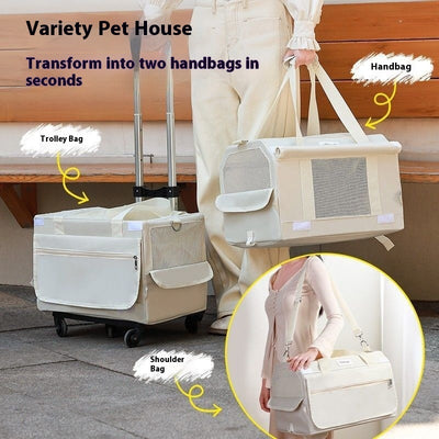 お出かけに便利な猫用ストレス軽減トラベルバッグ