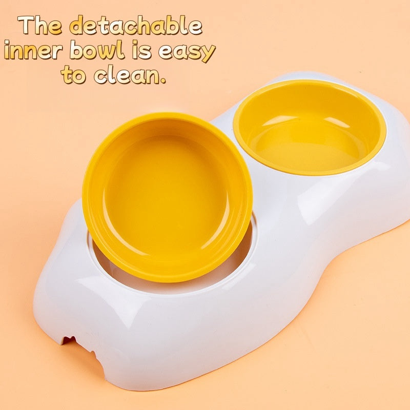ダブルドッグボウル ペット用給水器・餌やりボウル 転倒防止 子犬用ペットフィーダー ペット用品 アクセサリー ペットグッズ