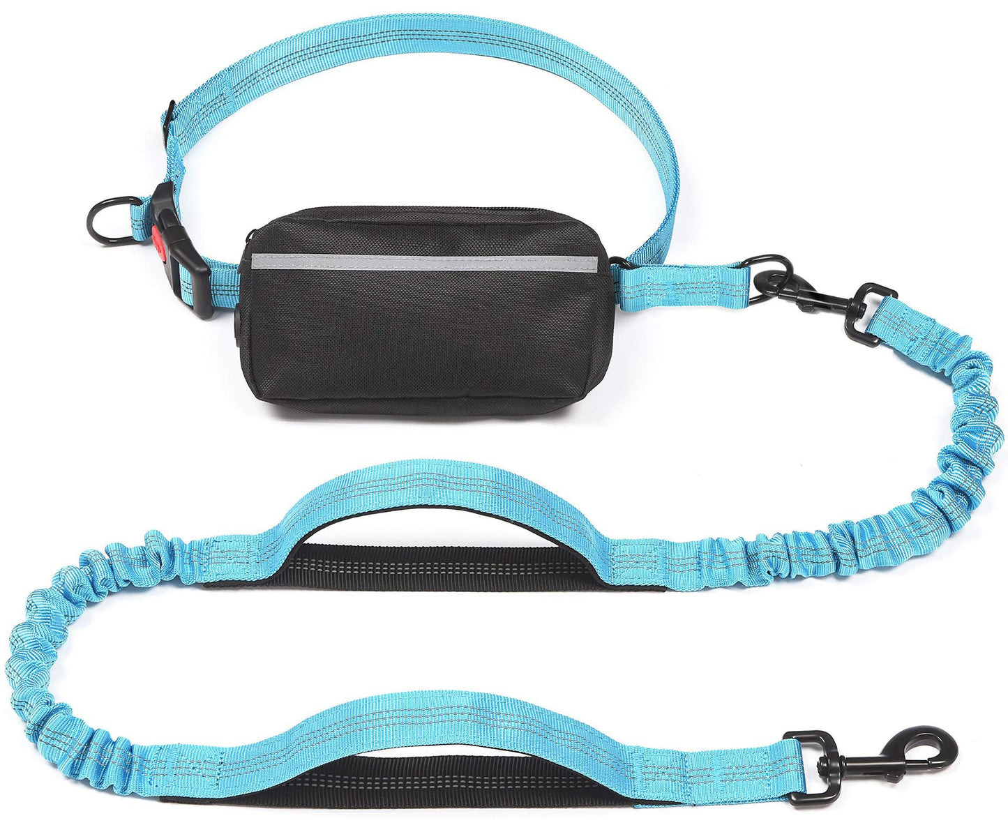 ペット用品 多機能ウエストパック ロープ 反射スリング 犬用ハンドロープ 伸縮リード