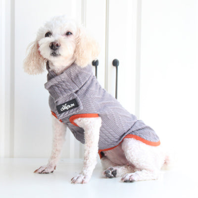 犬服 ビンテージツイストペットセーター