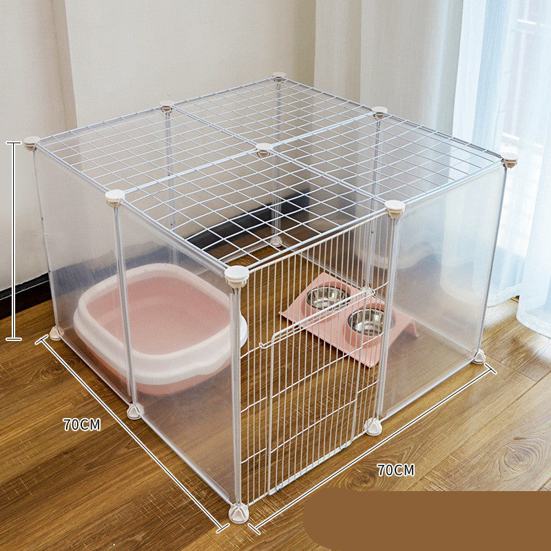 フル透明樹脂製ペットフェンス、屋内犬ケージ、自由組み合わせ猫フェンス