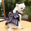 犬 猫 スカート JK格子 チェストストラップ 手持ちロープ