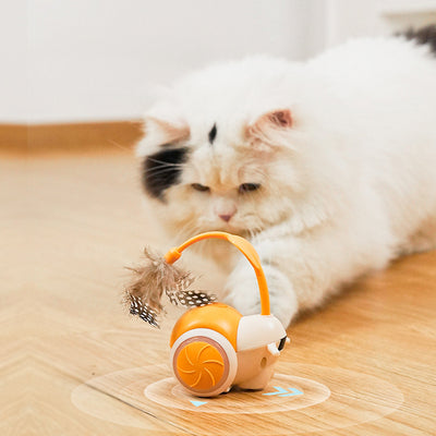 猫のおもちゃ 猫のおもちゃ 膨張したエゴ 猫じゃらし棒 インテリジェント猫じゃらし玩具 電動スポーツカー 怠け猫じゃらし棒 羽根