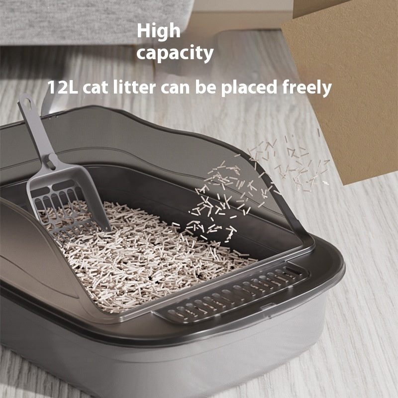 特大猫用トイレ 高柵 飛沫防止 猫用トイレ 特大 猫用品 猫用洗面台