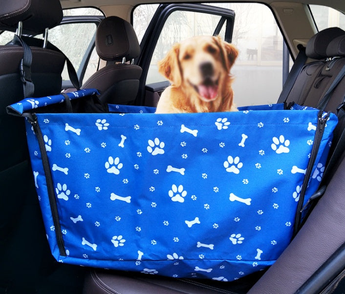 トラベルポータブル折りたたみ式カーハンモック。防水仕様で安全な犬用カーシート