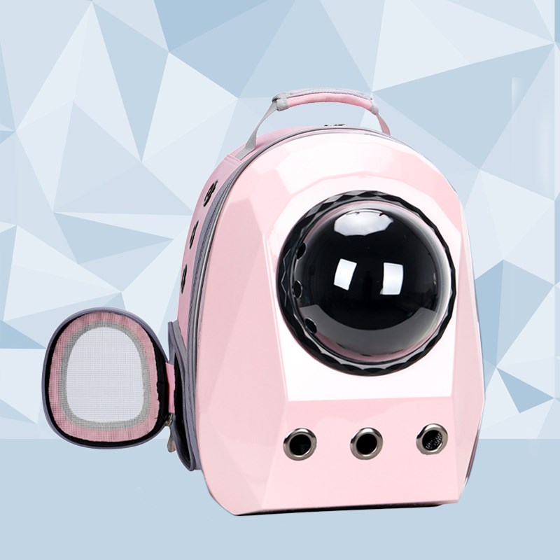 通気性ペットキャリーバッグ 猫 犬用バックパック 旅行用宇宙カプセルケージ ペット移動バッグ 携帯用屋外