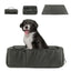 ポータブル犬用トラベルベッド、3-in-1ペットキャリー、マット兼クッション、折りたたみ式、防水・防汚ケンネル
